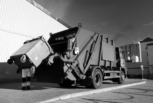 Feltham skip hire van parked outside a residential street