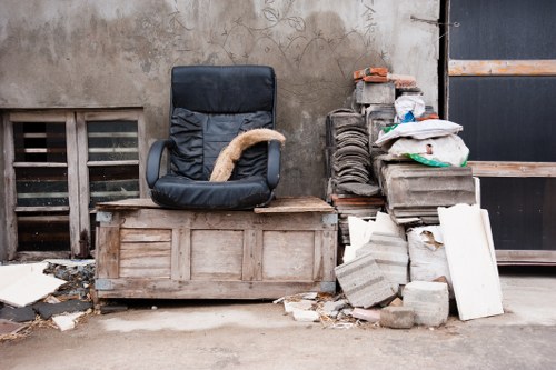 Commercial skip ready for delivery in Feltham