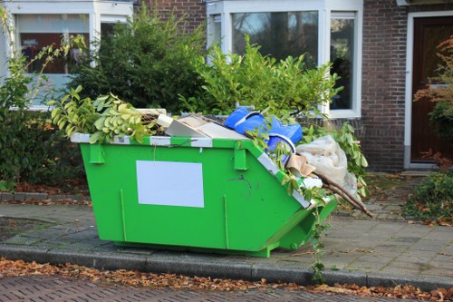 Mini and midi skips ready for use in residential areas